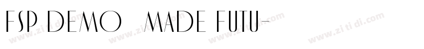 FSP DEMO   MADE Futu字体转换